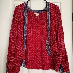 Boho short kimono